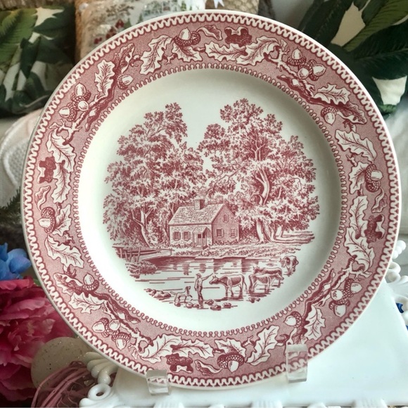 Vintage 1965 (almost 80 years old) Memory Lane Royal Ironstone USA Dinner Plate - Picture 1 of 5